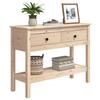 VidaXL Console Table 100x35x75 Cm Solid Pine Wood 814624