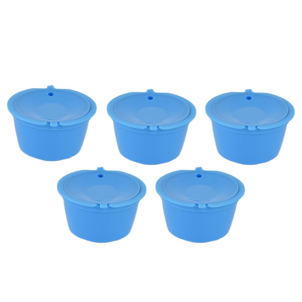 5 шт. 50 мл кофейные капсулы, многоразовая чашка с фильтром для кофе с ложкой для кофемашины DOLCE GUSTO