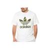 adidas Футболка с коротким рукавом Originals Letter Logo Print Round Neck, свободная, мужская, белая IS2894