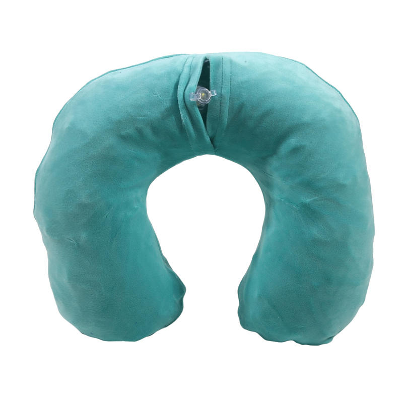 Подушка для путешествий в форме буквы U, надувная подушка для головы и шеи в автомобиле, портативная, съемная и моющаяся, для путешествий, офисные принадлежности