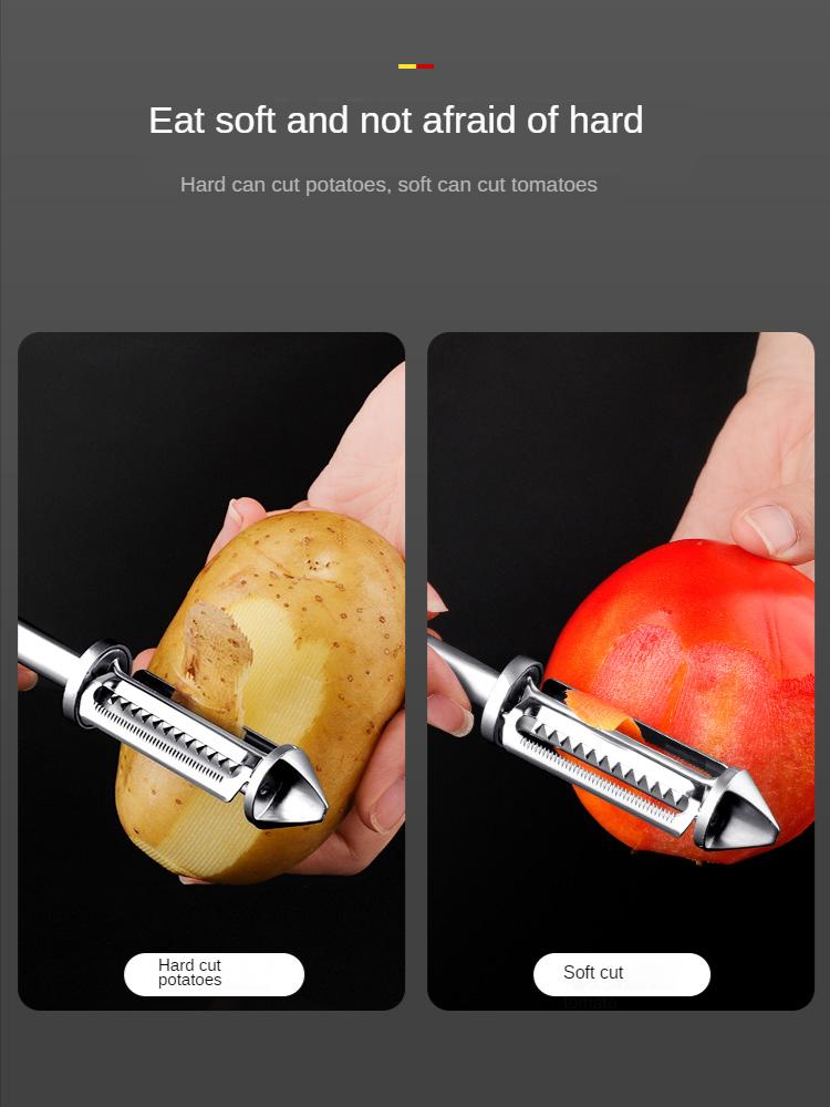 304 Stainless Steel Peeler Kitchen Accessories Kitchen Multi-functional Potato Fruit Peeling Plane Grater Gadgets Tools Dining