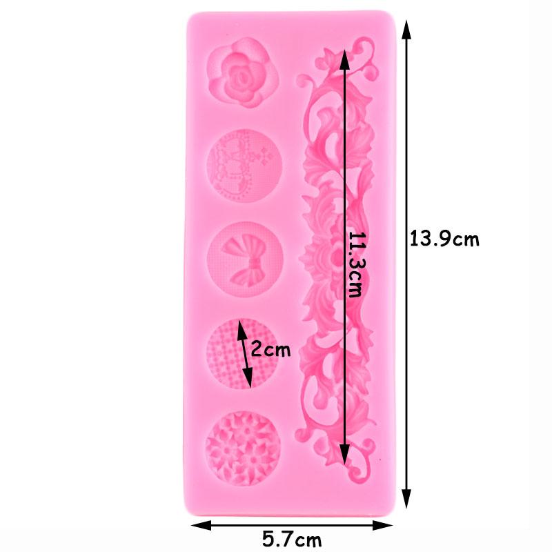 Винтажные завитушки, кружевные силиконовые формы, рельефная форма в стиле барокко, цветочная форма для торта, форма для помадки, сделай сам, формы для шоколадных конфет, инструменты для украшения торта