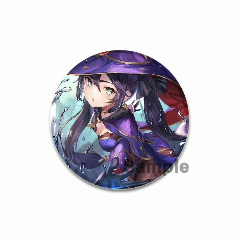 58 мм Genshin Impact, мягкая кнопка, булавка, креативные забавные броши на воротник, мультяшный значок, одежда, шляпа, аксессуары, милые модные украшения, подарки