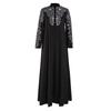 Женское мусульманское платье Кафтан Арабская Абая Исламское Кружевная Отделка Макси Платье