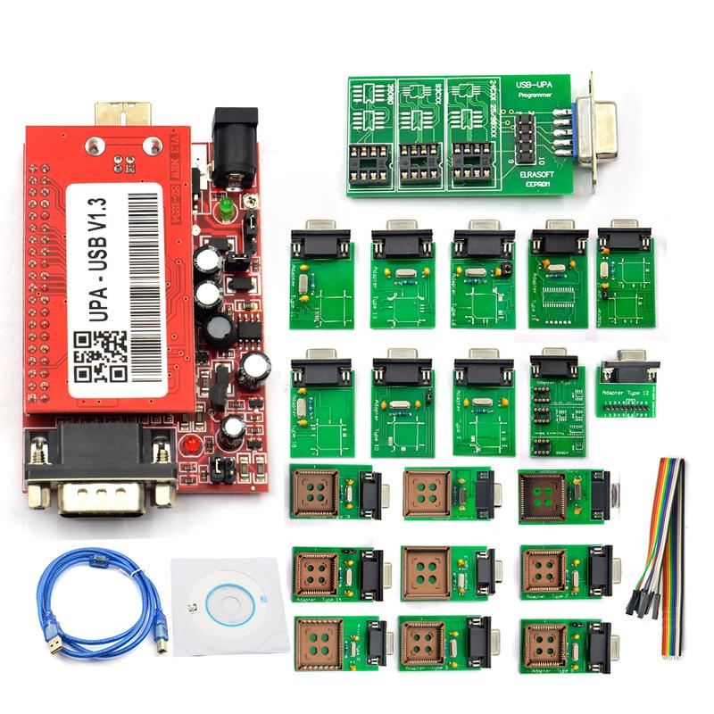 UPA USB Programmer V1.3 UPA USB UPA Chip Tuning Tools ECU Programmer Serial Programmer With Full Adapters