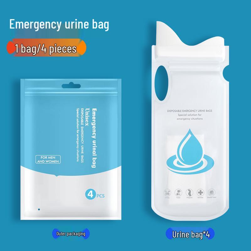 Portable Disposable Urinal Bag for Men and Women - Car Emergency Toilet Solution