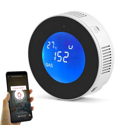 1 упаковка WiFi детектор утечки природного газа для домашней газовой сигнализации и монитора с ЖК-дисплеем Real