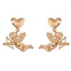 Light luxury style, versatile, trendy and fashionable, niche golden design earrings, stud earrings and other accessories