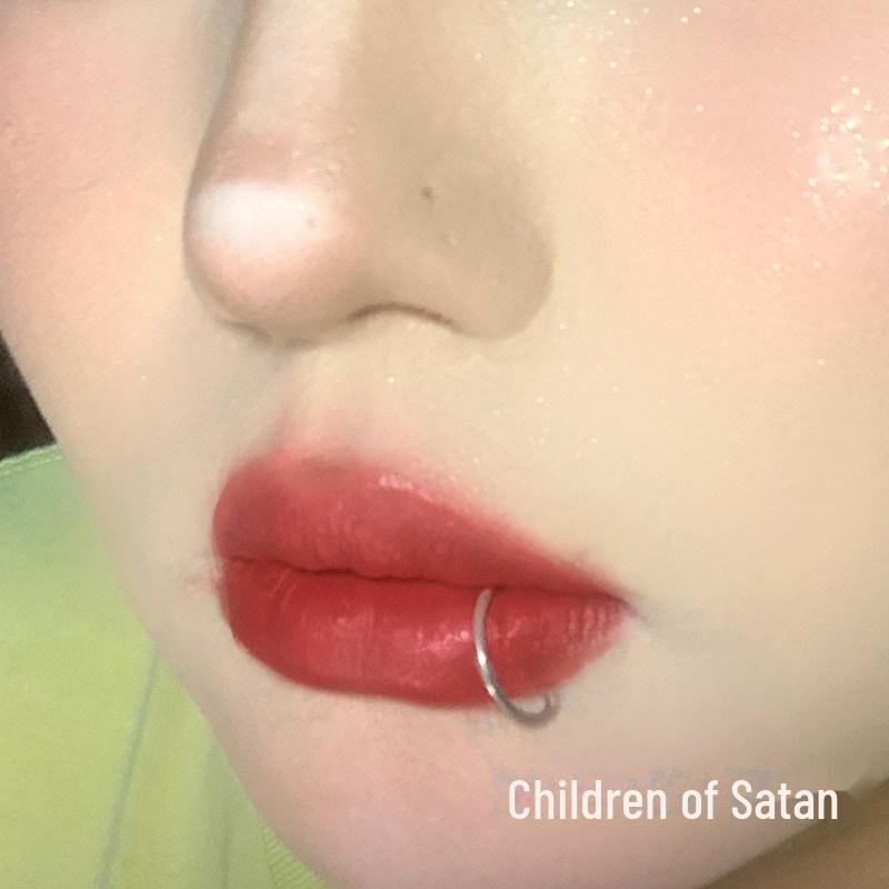 Дитя Сатаны: Удобная бесшовная сережка-гвоздик для губ и ушей с D-образным кольцом для удобства ношения