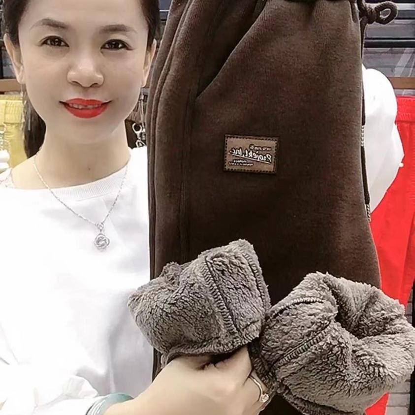 Зимние тренировочные брюки из овечьей шерсти, женские повседневные теплые шаровары, утолщенные флисовые подкладки, мешковатые брюки-джоггеры