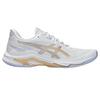 Asics NETBURNER BALLISTIC FF 4 Cushioning Low Top Training Shoes Women's White Gold Sneakers 1052A083-102