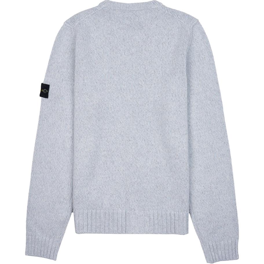 STONE ISLAND Свитер Логотип Значок V-образный вырез Однобортный Длинный рукав Детские свитеры Синий 7916519Z6-V0093