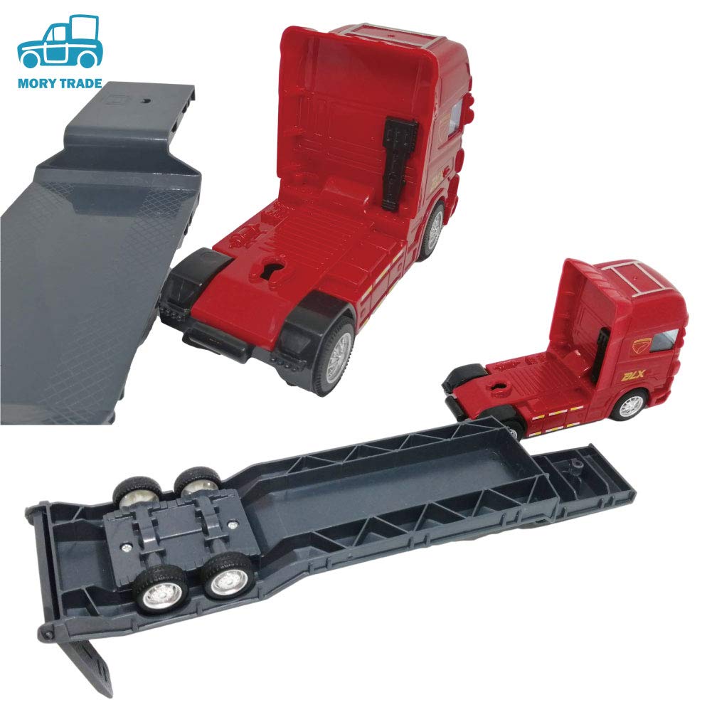 Игрушечный грузовик-прицеп Morytrade — подарок для мальчиков и детей от 6 лет. (Экскаватор)
