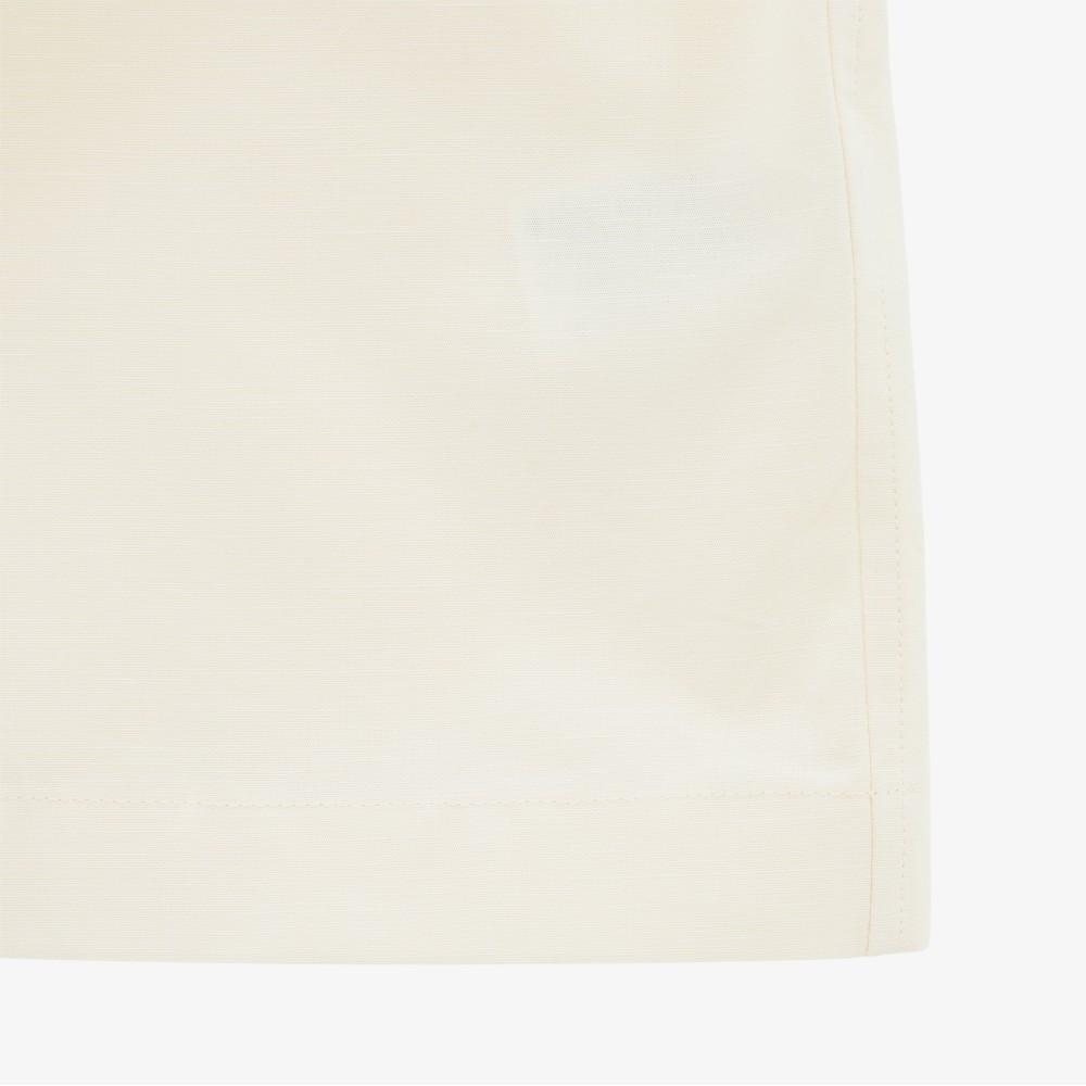 Lacoste Женская хлопково-льняная рубашка с коротким рукавом JP CF9479-56G056