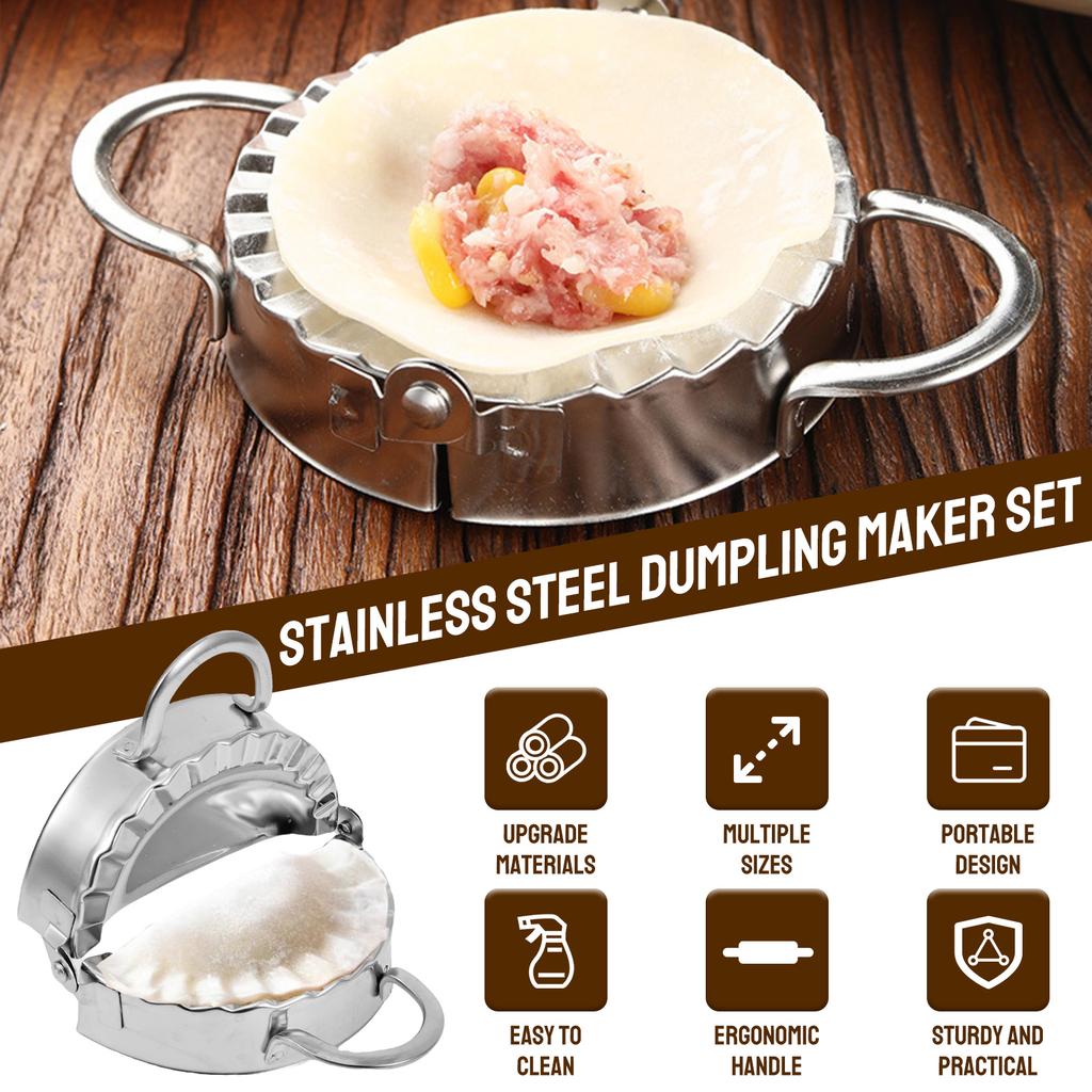 Stainless Steel Dumpling Maker Dumpling Skin Mold Ravioli Maker Press Pie Making Press Wrapper Pastry Maker Kitchen Accessories