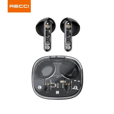 Прозрачные Bluetooth-наушники Recci REP-W58 в механическом стиле