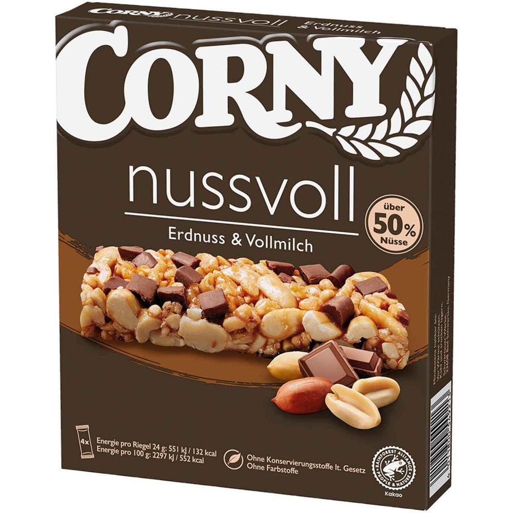 Энергетический батончик Corny Cereal Арахис и Молочный Шоколад 4x24 г