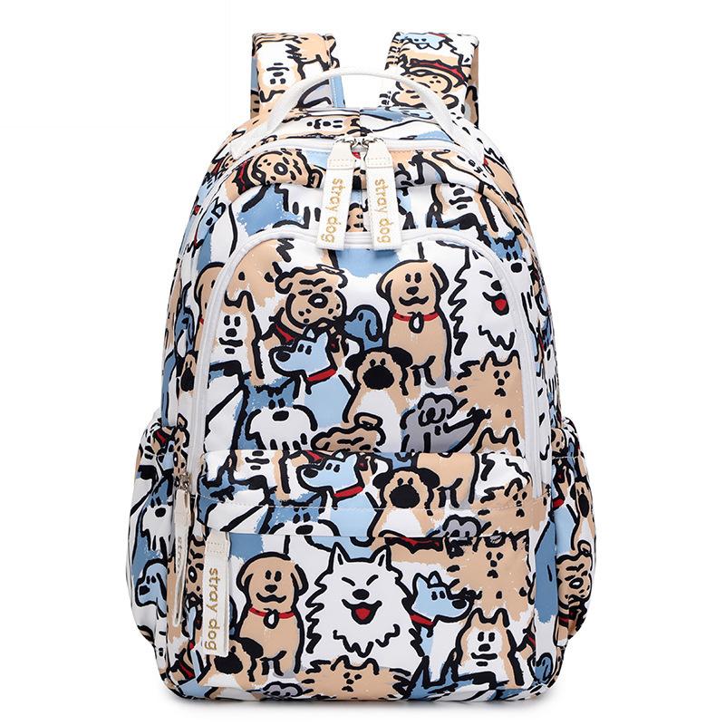 Cartoon Print High School Junior High School High Capacity Backpack Girl Schoolbag Student Backpack