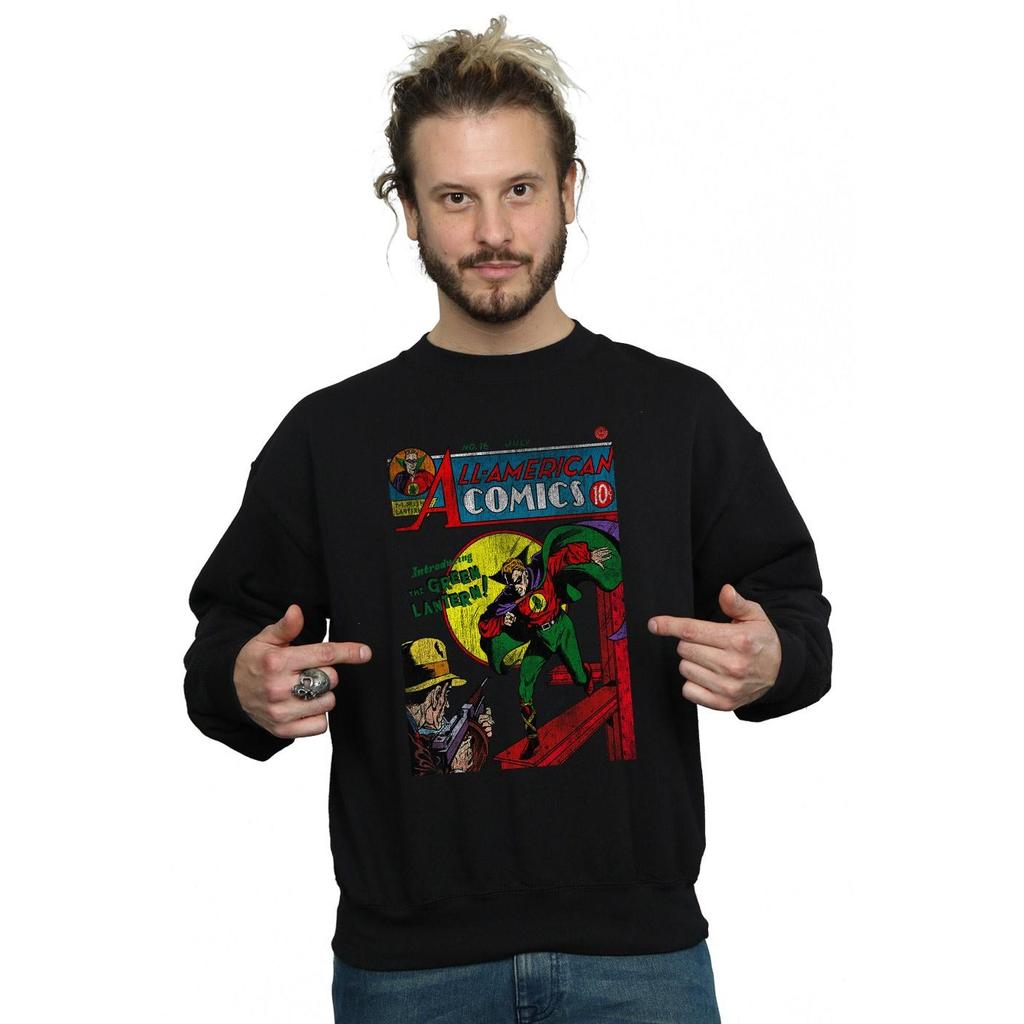 DC Comics Mens Justice League All American Comics Issue 16 Cover Sweatshirt