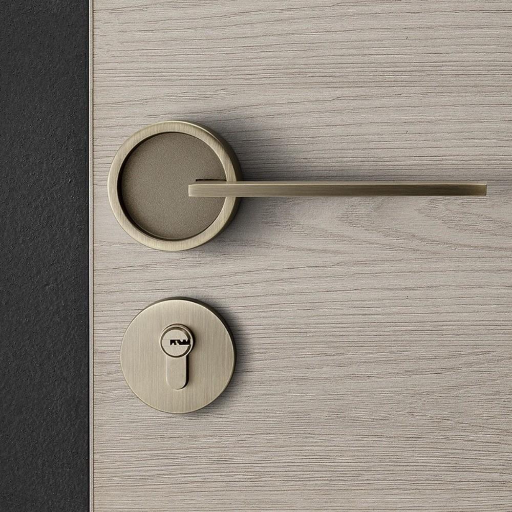 Anti-theft Design Door Handle Lock Zinc Zinc Zinc Alloy Deadbolt Lock Round Door Lock Bedroom Door