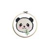 Diamond Painting Kit for Child Panda : Embroidery Hoop + Rhinestones