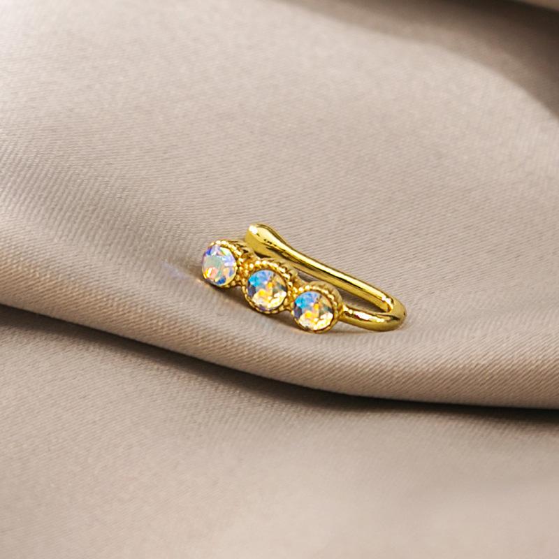 Украшения для тела с клипсами 1 шт., носовое кольцо в форме сердца и звезды, подарок, медная клипса для носа и ушей, поддельный пирсинг