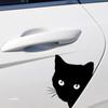 Fuuny Motorcycle Car Sticker Cat Peeking Cat Sticker Decal Black White Car Styling Vinyl Decal Decoration Auto Car Accessories