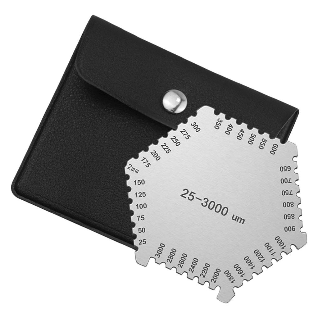 Paint Thickness Gauge 25-3000um Stainless Steel Hexagon Wet Film Comb for Paint and Coating Measurement Thickness Gauge