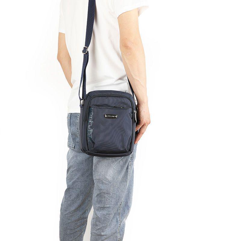 Мужская трендовая сумка-кроссбоди через плечо из ткани Оксфорд, повседневный маленький рюкзак, холщовая сумка