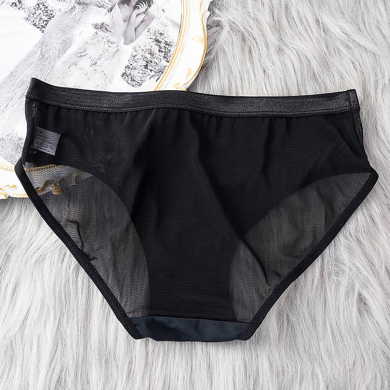 Women's Fashion Panties Transparent Underwear Low Waist Breathable High Elasticity Panties Briefs