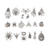 20pcs Random Jewelry Making Christmas Metal Pumpkins Ghost Halloween Charms Skull Pendant Skeleton