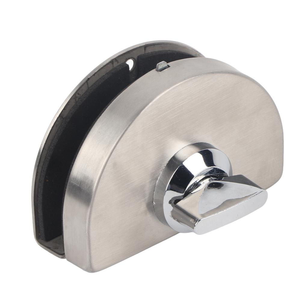 10?12 мм безрамный одинарный стеклянный дверной замок из нержавеющей стали без сверления раздвижной для ванной комнаты офиса