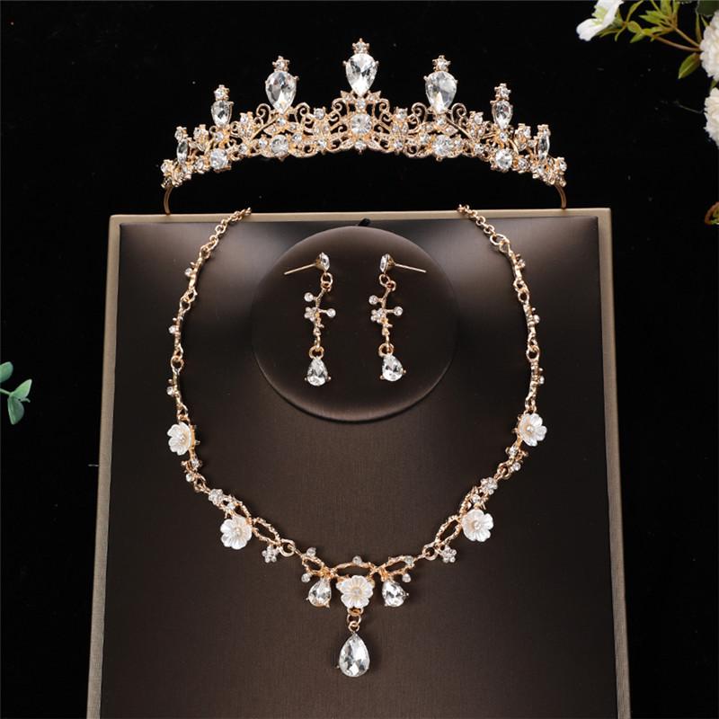 Children's Princess Birthday Crown Set: Includes Crown, Headband, Necklace & Earrings