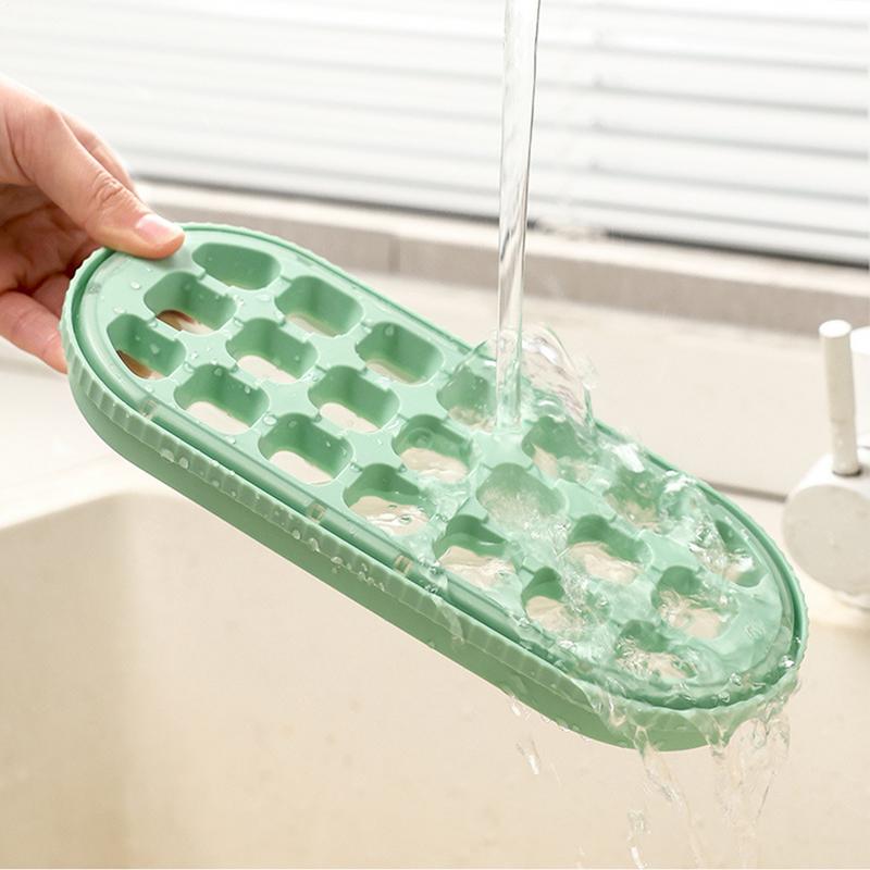 Форма для льда с крышкой, форма для приготовления льда, лоток для морозильной камеры, легко извлекаемый, кухонные аксессуары для напитков, виски, водки, текилы, коктейлей