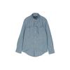 Polo Solid Point Collar Long Sleeve Shirt Kids Shirts Indigo 323850941-001