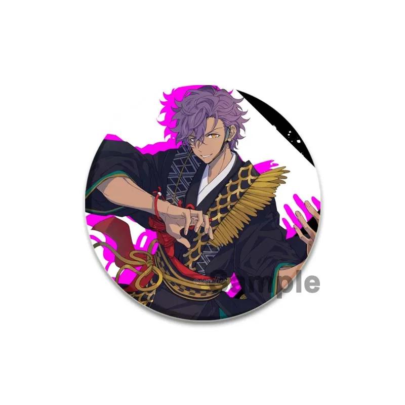 32/44/58mm Ensemble Stars Idol Brooch Round Cartoon Cosplay Badge Adonis Otogari Icons Lapel Pins for Backpack Gift Accessory