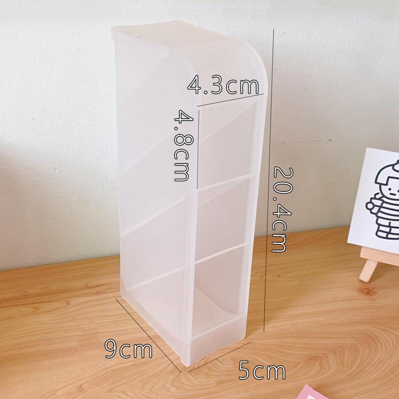 Kawaii Macaroon цветной держатель для ручек 4 планки настольный органайзер большой размер стол косметика ящик для хранения карандашей офисные школьные канцелярские принадлежности