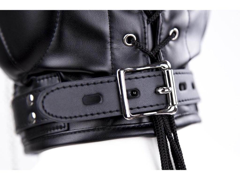 Эротическая маска для бондажа и капюшон-кляп для взрослых