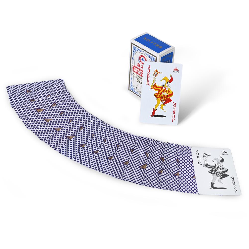 Guandan Blue Core Cloth Texture Double Deck Playing Cards