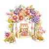Romantic Flower Swing Building Block With Lights Creative DIY Simulation Architecture Building Bricks Toy Gifts For Kids
