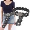 Exaggerated Cowboy Hollow Belt Western Style Wide Disc Belt Disc Belt  for Women