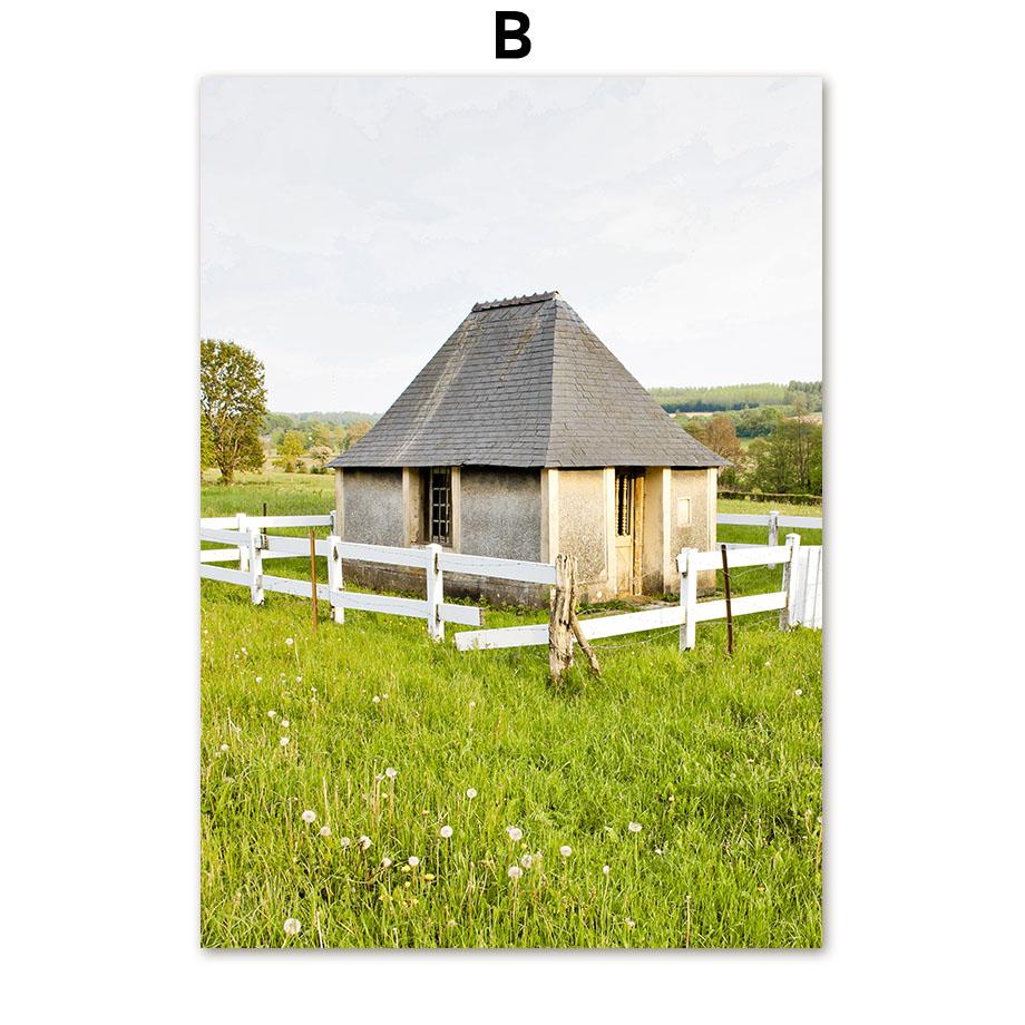 Дейзи трава девушка цветок овца ферма цитаты настенная живопись на холсте плакаты на скандинавскую тему и принты настенные панно для декора гостиной