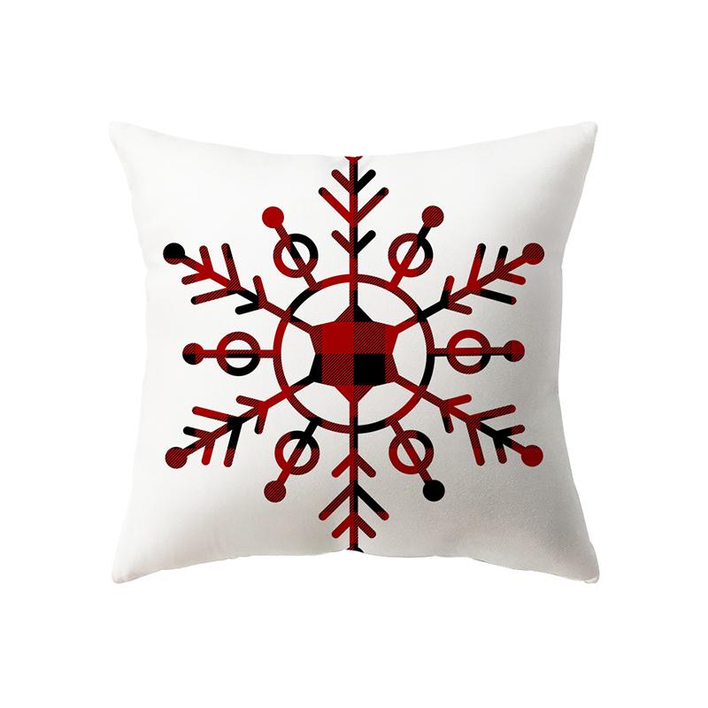 Рождественская тема Санта-Клаус с принтом, полиэстеровый чехол для подушки, домашняя гостиная, украшение для дивана, подушка, наволочка