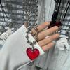 Jewelry Gift Red Heart Necklace Spicy Girl Style Fashion Chokers Punk Women's Necklace  Women