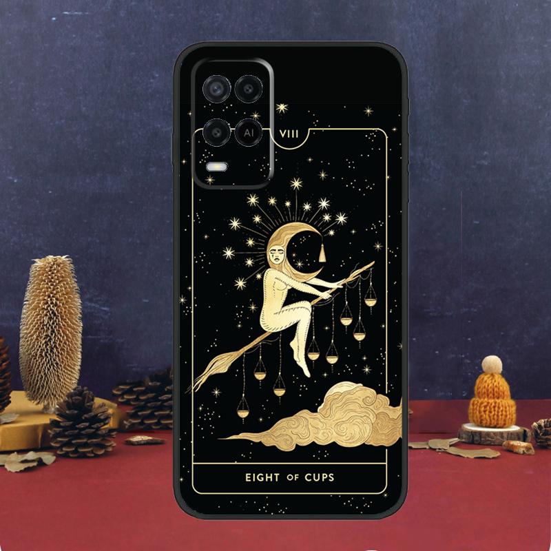 Witches Moon Tarot Mystery Totem For OPPO A58 A78 A98 A15 A16 A17 A76 A96 A77 A52 A72 A5 A9 A79 A94 A74 A57S A53S A54S Case