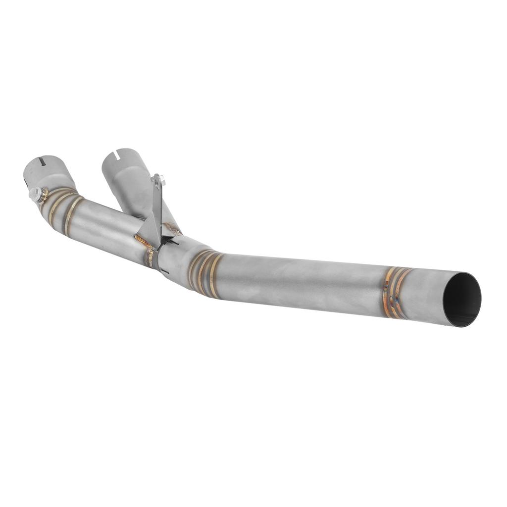 Motorcycle Exhaust Mid Pipe Stainless Steel Catalyst Middle Link Pipe for MT‑10 SP FZ‑10 2022 to 2023