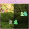 Colorful Glowing Little Frog Resin Figurine Adorable Cartoon Animal Decor