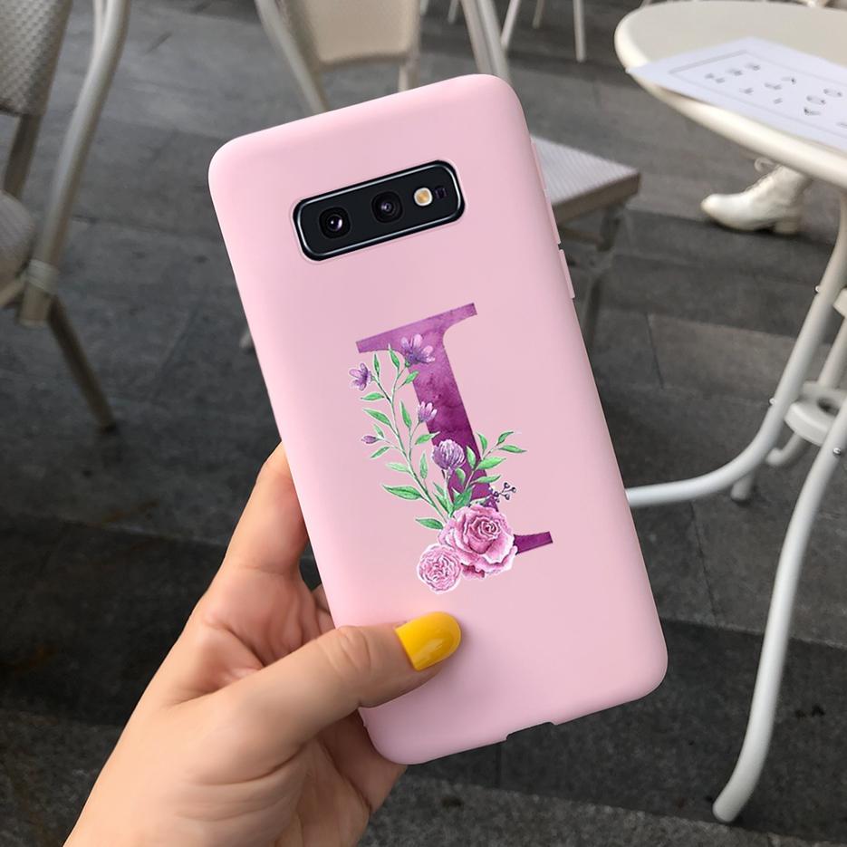 Милый Чехол С Буквами Для Samsung Galaxy S10 Plus Чехол S10 S10e Мягкий Силиконовый Задний Чехол Для Телефона Для Samsung S10 S10e S10+ Чехол Coque