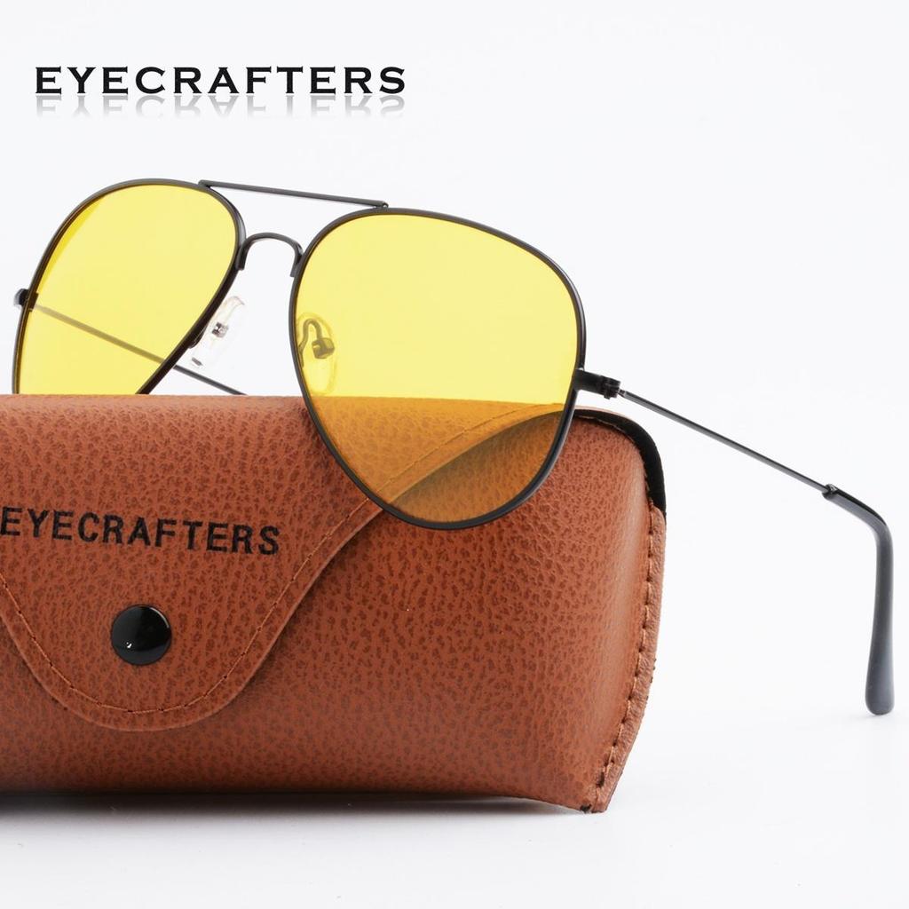 Ретро классические поляризованные солнцезащитные очки ночного видения с желтыми линзами, антибликовые ночные автомобильные очки для дайвинга