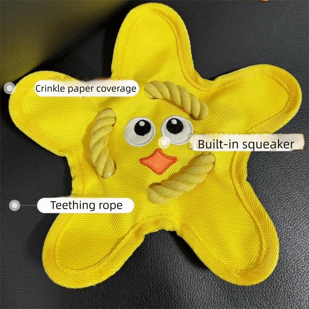 Bite Resistant Interactive Dog Throw Toy Squeak Sound Pet Teeth Cleaning Toy Puppies Use
